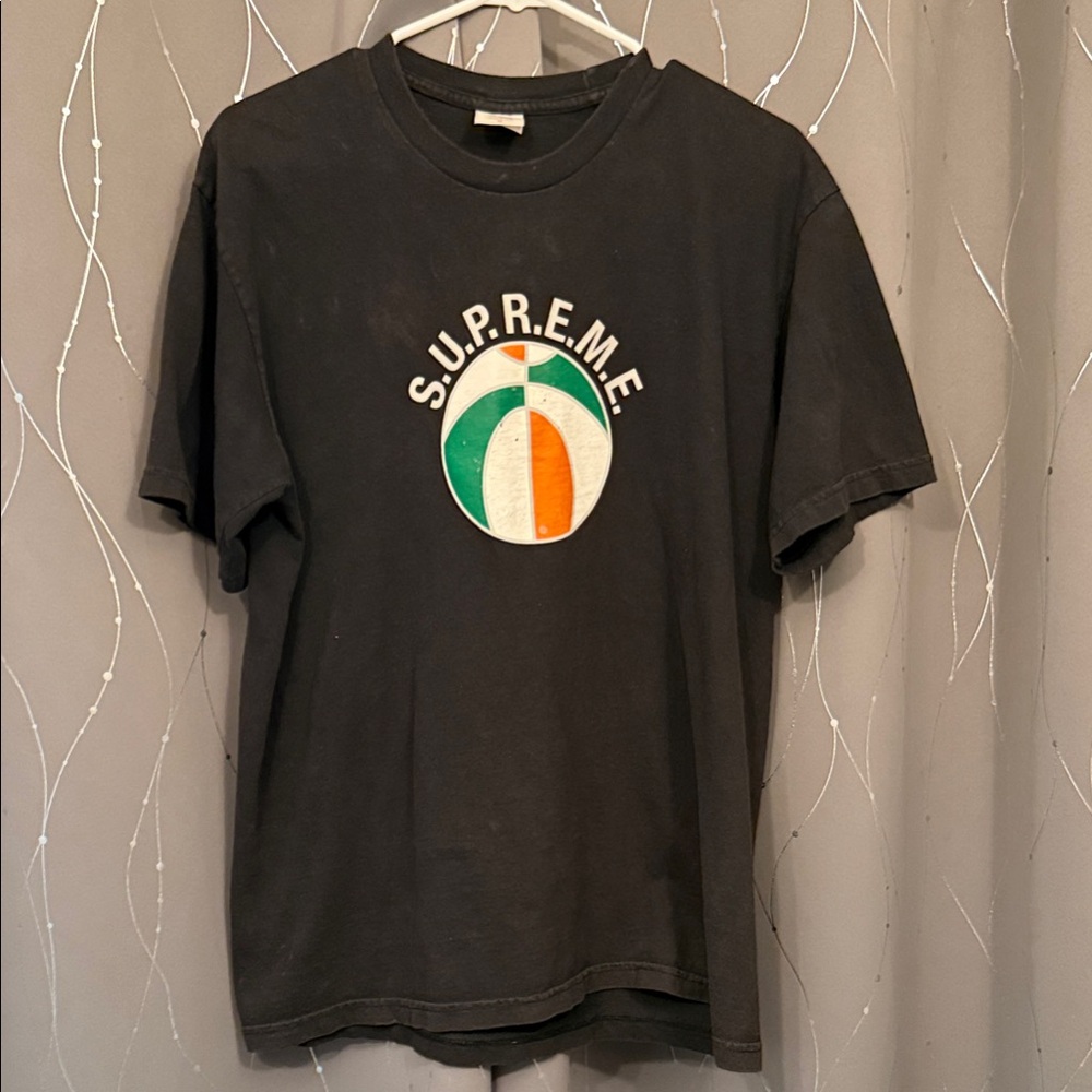 Supreme Black Cotton T-Shirt